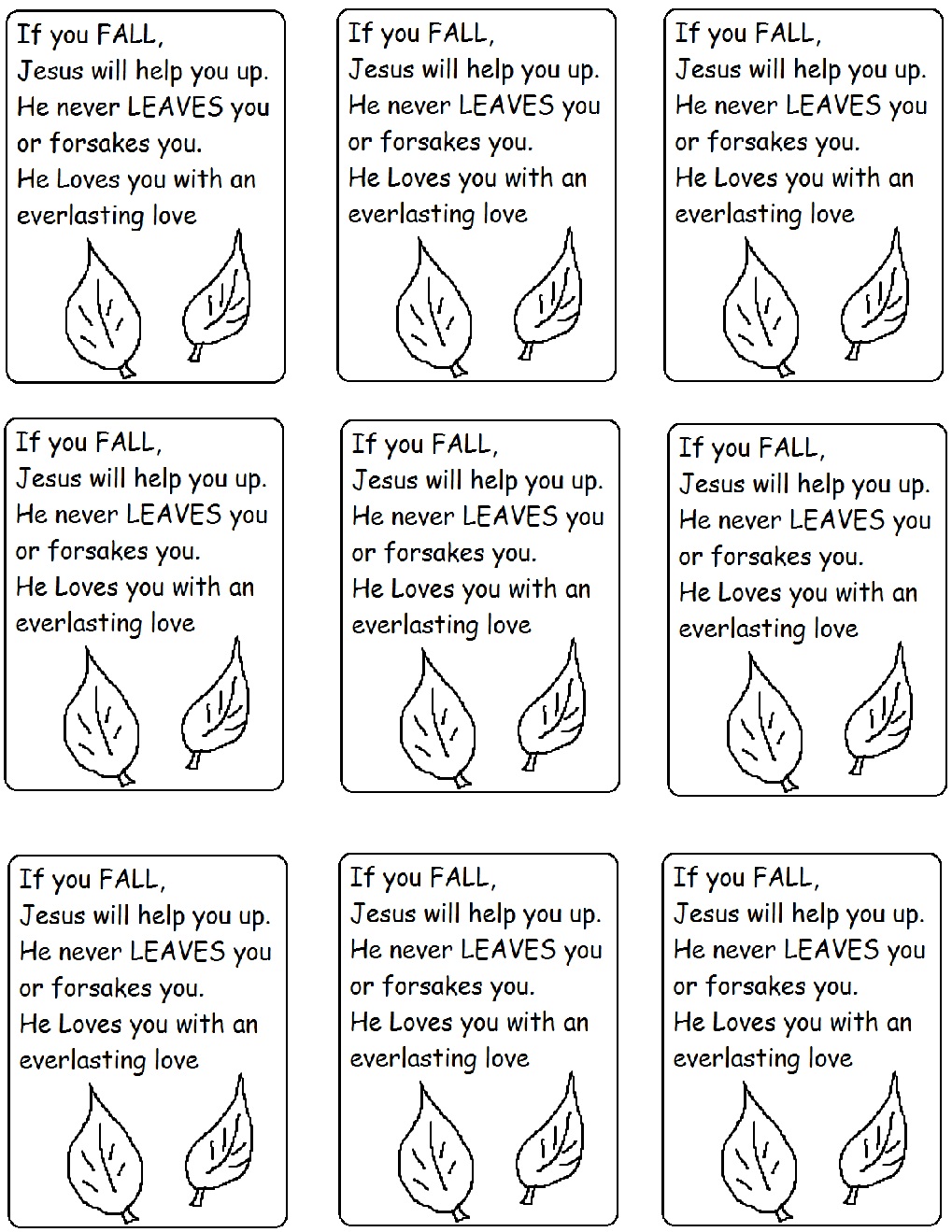 fall-prayer-sunday-school-lesson